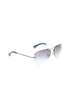 Ray-Ban Men Half-Rim Aviator Sunglasses 0RB344991290S