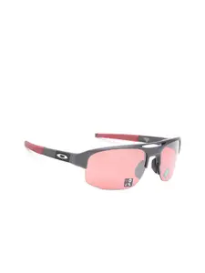 OAKLEY Men Half Rim Sports Sunglasses 0OO9424942402