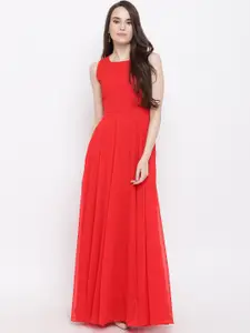 MABISH by Sonal Jain Red Sleeveless Maxi Dress