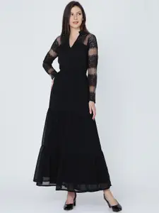 Eavan Women Black Solid Maxi Dress