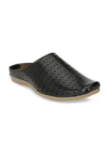John Karsun Men Black Solid Clogs