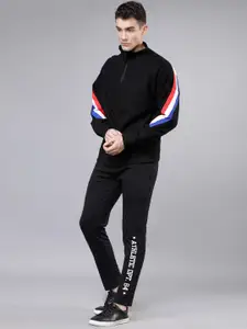 HIGHLANDER Men Black Solid Slim-Fit Trackpants