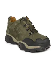 Woodland ProPlanet Men Olive Green Leather Casual Shoes