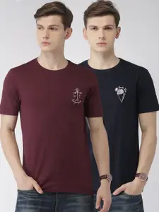 Celio Men Pack of 2 Pure Cotton T-shirts