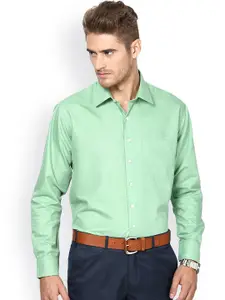 Shaftesbury London Green Standard Fit Formal Shirt