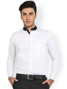 Shaftesbury London White Slim Fit Formal Shirt