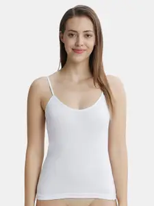 Jockey Women White Solid Camisole 1487-0110