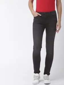 Levis Women Black Skinny Fit Mid-Rise Clean Look Stretchable Jeans 711