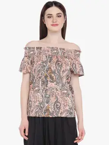 Annabelle by Pantaloons Multicoloured Printed Pure Cotton Blouse