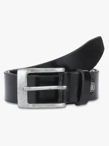 Kara Black Leather Single Side Belt