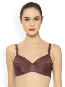Triumph Brown Solid Non-Wired Non Padded Everyday Bra