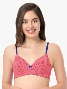 Amante Printed Padded Wirefree Delicate Dots T-Shirt Bra - BRA22801