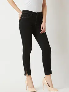Miss Chase Women Black Skinny Fit High-Rise Clean Look Jeans