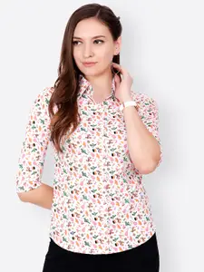 SCORPIUS Women Multicoloured Regular Fit Printed Casual Shirt