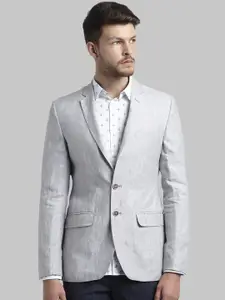 Parx Men Grey Linen Blazer