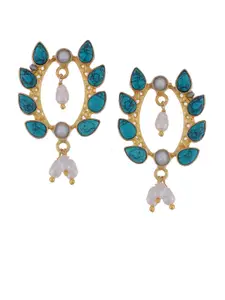 Silvermerc Designs Gold-Plated Contemporary Handcrafted Sterling Silver Drop Earrings