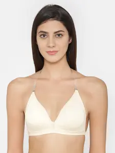 ABELINO Off-White Solid Non-Wired Non Padded T-shirt Bra 5135OFFWHITE01