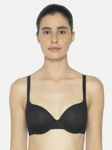 Triumph Black T-Shirt Bra 159 Invisible Wired Padded Ultimate Support Bra 123I155