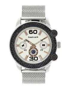 Fastrack Men Off-White Analogue Watch