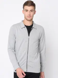 Rigo Men Grey Solid Sweatshirt