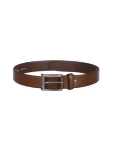 Kara Kara Men Tan Brown Solid Leather Belt