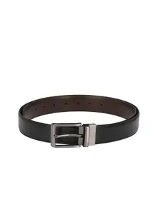 Calvadoss Men Black & Brown Solid Reversible Belt