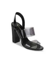 Bruno Manetti Women Black Solid Sandals