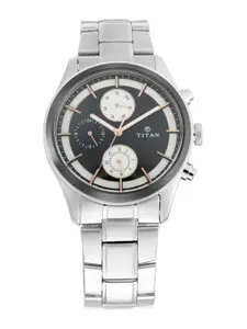 Titan Men Black Analogue Watch 1805KM01