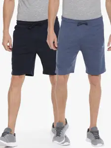 Force NXT Men Solid Pack of 2 Super Combed Cotton Bermuda