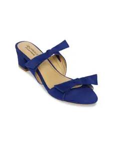 Monrow Women Blue Solid Sandals