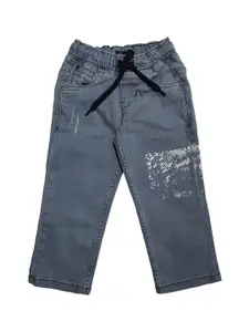 KiddoPanti Boys Blue Regular Fit Mid-Rise Clean Look Jeans