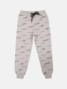 Lil Tomatoes Boys Grey Printed Joggers