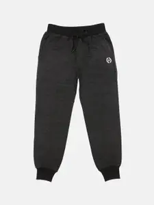 Lil Tomatoes Boys Charcoal Grey Solid  Joggers