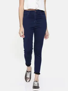ZHEIA Women Blue Skinny Fit High-Rise Clean Look Jeans