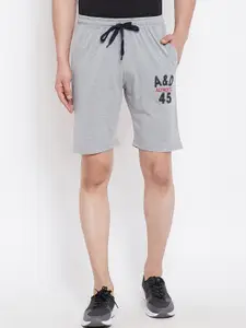 Adobe Men Grey Solid Regular Fit Regular Shorts