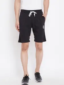 Adobe Men Black Solid Regular Fit Sports Shorts