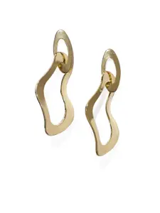 Blisscovered Gold-Toned Quirky Drop Earrings