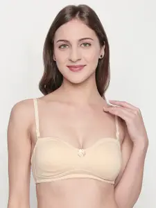 Lady Love Nude-Coloured Solid Non-Wired Non Padded Everyday Bra LLBR8082