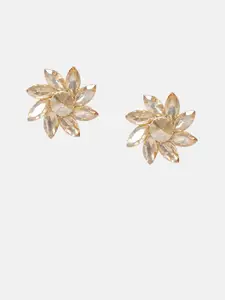 Mali Fionna Gold-Toned Floral Studs