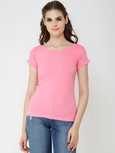 Cation Round Neck Cotton Top