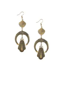 Mali Fionna Gold-Toned Classic Drop Earrings