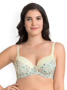 Ultimo Printed Padded Wired Smooth Definition T-Shirt Bra E0001