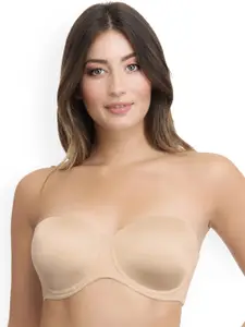 Ultimo Solid Padded Wired Strapless Bra - E0006