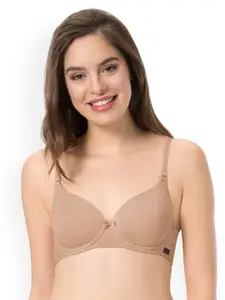 every de by amante Solid Padded Wired Carefree Confidence T-Shirt Bra - EB010