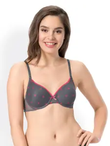 every de by amante Printed Padded Wired T-shirt Bra - EB001