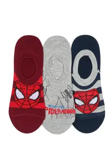 Supersox Men Pack of 3 Disney Spiderman Patterned Shoe Liners