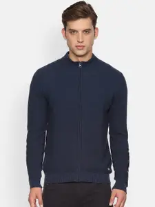 Allen Solly Sport Allen Solly Sport Men Navy Blue Self Design Pullover Sweater