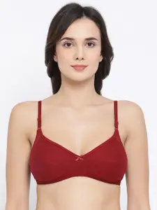 Clovia Solid Cotton Non-Padded Full Cup Everyday Bra BR1953P0932B