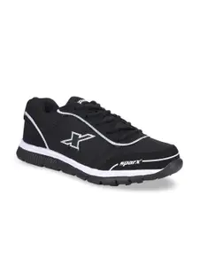 Sparx Men Black Mesh Running Shoes