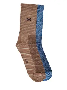 MARC Men Pack Of 2 Solid Calf Length Socks
